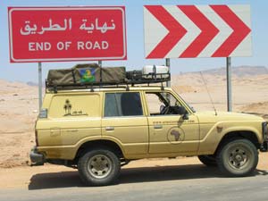 the end of africanroads, over naar azie