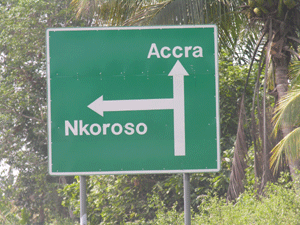 rechtdoor naar Accra