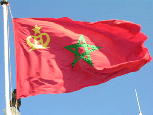 de vlag van Marokko